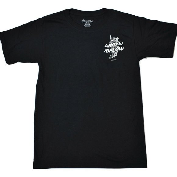 Empyre Mens Above Below Black Tee Shirt New - Picture 2 of 5